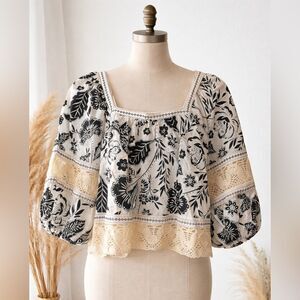 Christian Siriano New York Floral Blouse – Size Small